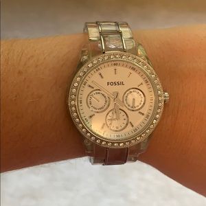 Clear Fossil Watch